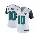 Women Nike Jacksonville Jaguars #10 Jaelen Strong White Vapor Untouchable Limited Player NFL Jersey