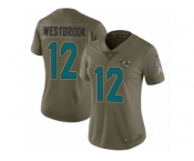Women Nike Jacksonville Jaguars #12 Dede Westbrook Limited Olive 2017 Salute to Service NFL Jersey