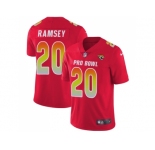 Women Nike Jacksonville Jaguars #20 Jalen Ramsey Red Stitched NFL Limited AFC 2018 Pro Bowl Jersey