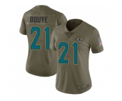 Women Nike Jacksonville Jaguars #21 A.J. Bouye Olive Stitched NFL Limited 2017 Salute to Service Jersey