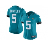 Women Nike Jacksonville Jaguars #5 Blake Bortles Teal Green Team Color Stitched NFL Vapor Untouchable Limited Jersey