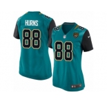 Women Nike Jacksonville Jaguars #88 Allen Hurns Limited Teal Green Team Color NFL Jersey