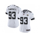 Women Nike Jacksonville Jaguars #93 Calais Campbell White Stitched NFL Vapor Untouchable Limited Jersey