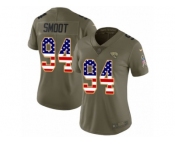 Women Nike Jacksonville Jaguars #94 Dawuane Smoot Limited Olive USA Flag 2017 Salute to Service NFL Jersey