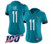 Women's Jacksonville Jaguars #11 Marqise Lee Teal Green Alternate Vapor Untouchable Limited Player 100th Season Football Jersey
