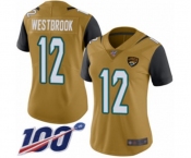 Women's Jacksonville Jaguars #12 Dede Westbrook Limited Gold Rush Vapor Untouchable 100th Season Football Jersey