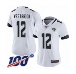 Women's Jacksonville Jaguars #12 Dede Westbrook White Vapor Untouchable Limited Player 100th Season Football Jersey