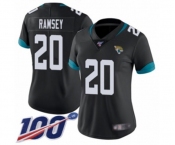 Women's Jacksonville Jaguars #20 Jalen Ramsey Black Team Color Vapor Untouchable Limited Player 100th Season Football Jersey