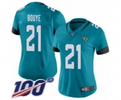 Women's Jacksonville Jaguars #21 A.J. Bouye Teal Green Alternate Vapor Untouchable Limited Player 100th Season Football Jersey