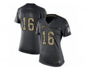 Women's Nike Jacksonville Jaguars #16 Denard Robinson Limited Black 2016 Salute to Service NFL Jersey