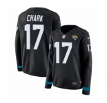 Women's Nike Jacksonville Jaguars #17 DJ Chark Limited Black Therma Long Sleeve NFL Jersey