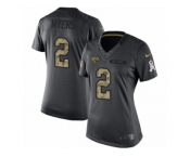 Women's Nike Jacksonville Jaguars #2 Jason Myers Limited Black 2016 Salute to Service NFL Jersey