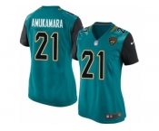 Women's Nike Jacksonville Jaguars #21 Prince Amukamara Limited Teal Green Team Color NFL Jersey