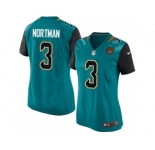 Women's Nike Jacksonville Jaguars #3 Brad Nortman Teal Green Team Color NFL Jersey