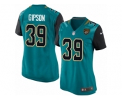 Women's Nike Jacksonville Jaguars #39 Tashaun Gipson Limited Teal Green Team Color NFL Jersey