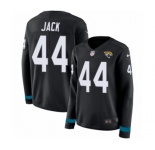 Women's Nike Jacksonville Jaguars #44 Myles Jack Limited Black Therma Long Sleeve NFL Jersey