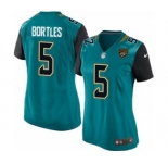 Women's Nike Jacksonville Jaguars #5 Blake Bortles Game Teal Green Team Color NFL Jersey