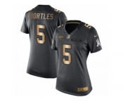 Women's Nike Jacksonville Jaguars #5 Blake Bortles Limited Black Gold Salute to Service NFL Jersey