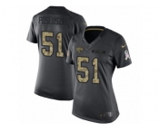 Women's Nike Jacksonville Jaguars #51 Paul Posluszny Limited Black 2016 Salute to Service NFL Jersey