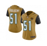 Women's Nike Jacksonville Jaguars #51 Paul Posluszny Limited Gold Rush NFL Jersey