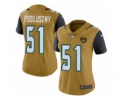 Women's Nike Jacksonville Jaguars #51 Paul Posluszny Limited Gold Rush NFL Jersey
