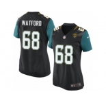 Women's Nike Jacksonville Jaguars #68 Earl Watford Game Black Alternate NFL Jersey