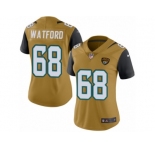 Women's Nike Jacksonville Jaguars #68 Earl Watford Limited Gold Rush NFL Jersey