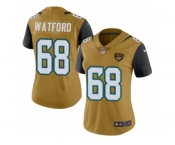 Women's Nike Jacksonville Jaguars #68 Earl Watford Limited Gold Rush NFL Jersey