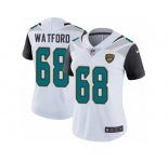 Women's Nike Jacksonville Jaguars #68 Earl Watford White Vapor Untouchable Limited Player NFL Jersey