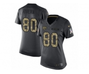 Women's Nike Jacksonville Jaguars #80 Mychal Rivera Limited Black 2016 Salute to Service NFL Jersey