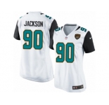 Women's Nike Jacksonville Jaguars #90 Malik Jackson White NFL Jersey