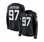 Women's Nike Jacksonville Jaguars #97 Malik Jackson Limited Black Therma Long Sleeve NFL Jersey