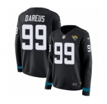 Women's Nike Jacksonville Jaguars #99 Marcell Dareus Limited Black Therma Long Sleeve NFL Jersey