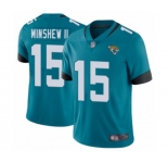 Youth Jacksonville Jaguars #15 Gardner Minshew II Teal Green Alternate Vapor Untouchable Limited Player Football Jersey