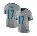 Youth Jacksonville Jaguars #17 DJ Chark Silver Inverted Legend Limited Football Jersey