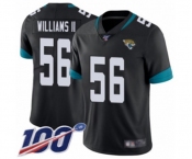 Youth Jacksonville Jaguars #56 Quincy Williams II Black Team Color Vapor Untouchable Limited Player 100th Season Football Jersey
