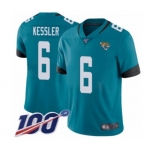 Youth Jacksonville Jaguars #6 Cody Kessler Teal Green Alternate Vapor Untouchable Limited Player 100th Season Football Jersey