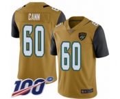 Youth Jacksonville Jaguars #60 A. J. Cann Limited Gold Rush Vapor Untouchable 100th Season Football Jersey