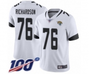 Youth Jacksonville Jaguars #76 Will Richardson White Vapor Untouchable Limited Player 100th Season Football Jersey
