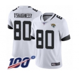 Youth Jacksonville Jaguars #80 James O'Shaughnessy White Vapor Untouchable Limited Player 100th Season Football Jersey