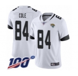 Youth Jacksonville Jaguars #84 Keelan Cole White Vapor Untouchable Limited Player 100th Season Football Jersey