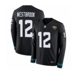 Youth Nike Jacksonville Jaguars #12 Dede Westbrook Limited Black Therma Long Sleeve NFL Jersey