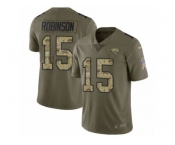 Youth Nike Jacksonville Jaguars #15 Allen Robinson Limited Olive Camo 2017 Salute to Service NFL Jersey