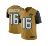 Youth Nike Jacksonville Jaguars #16 Denard Robinson Limited Gold Rush NFL Jersey