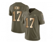 Youth Nike Jacksonville Jaguars #17 Arrelious Benn Limited Olive Gold 2017 Salute to Service NFL Jersey