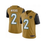 Youth Nike Jacksonville Jaguars #2 Jason Myers Limited Gold Rush NFL Jersey