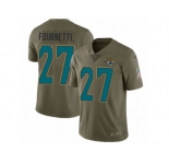 Youth Nike Jacksonville Jaguars #27 Leonard Fournette Limited Olive 2017 Salute to Service NFL Jersey