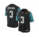 Youth Nike Jacksonville Jaguars #3 Brad Nortman Black Alternate NFL Jersey