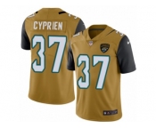 Youth Nike Jacksonville Jaguars #37 John Cyprien Limited Gold Rush NFL Jersey