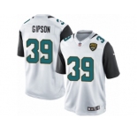 Youth Nike Jacksonville Jaguars #39 Tashaun Gipson Limited White NFL Jersey